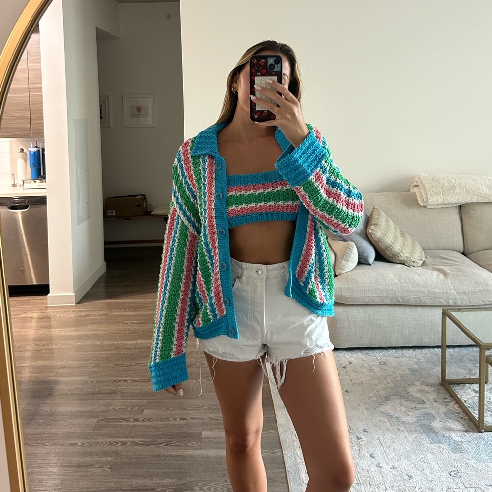 Zara Striped Sweater Set